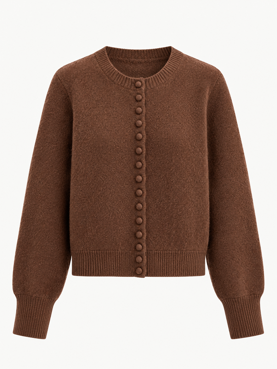 Gilet en maille laine caramel