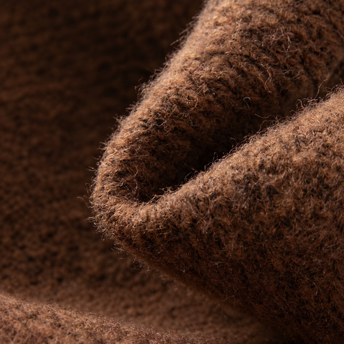 Gilet en maille laine caramel