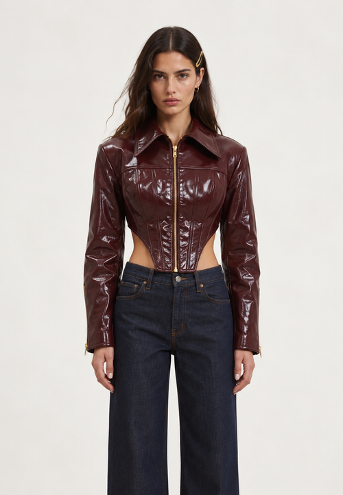 CUIR BORDEAUX