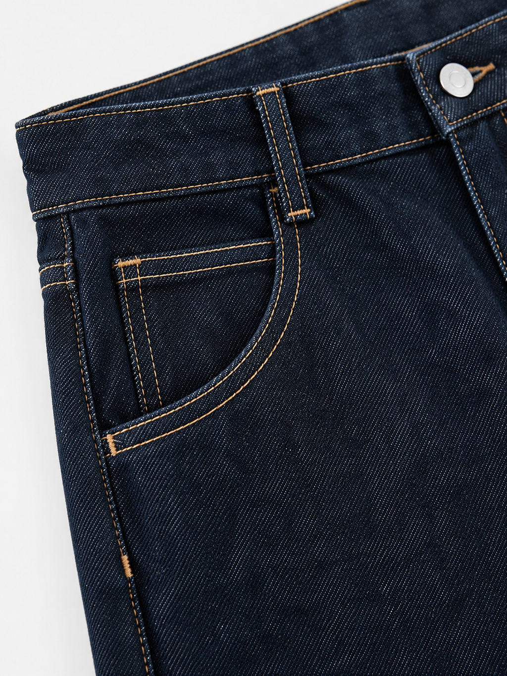 Jean large bleu denim indigo