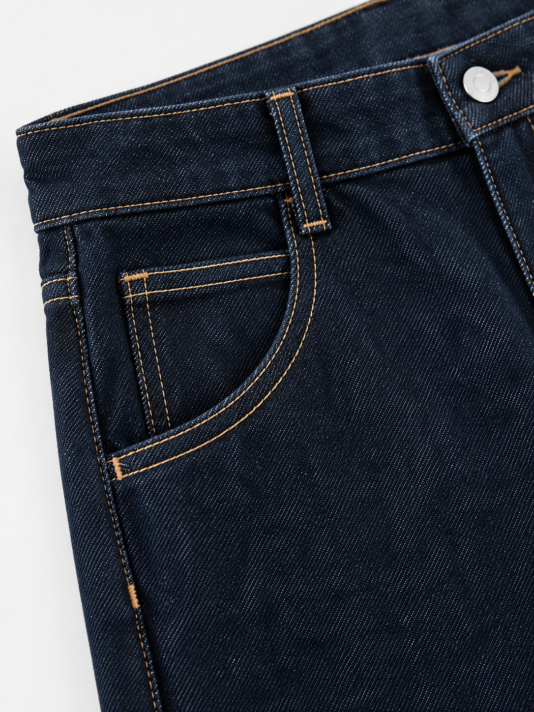 Jean large bleu denim indigo